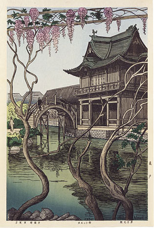 美品 ノエル・ヌエット 「 東京 」 1946年出版 風景画 ノエル・ヌエット 「 東京 」 1946年出版 風景画